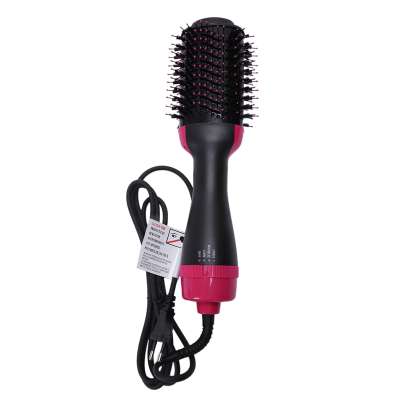 QULU Hair Dryer Brush 2 in 1 One Step Hot Air Brush and Volumizer Blow Straightener Curler Professional Curling Iron Hair Styler